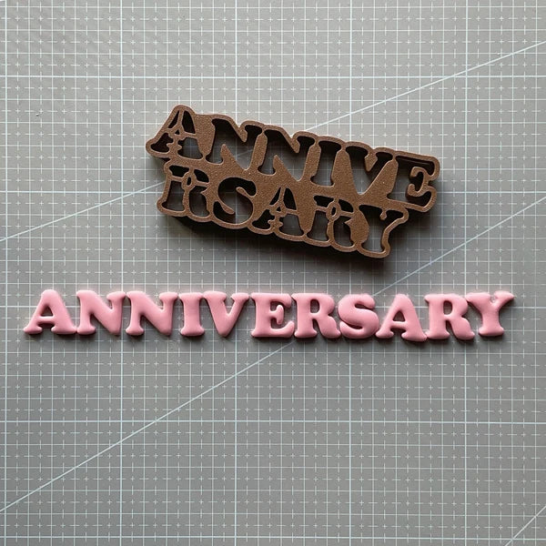Anniversary Letter Fondant Cutter
