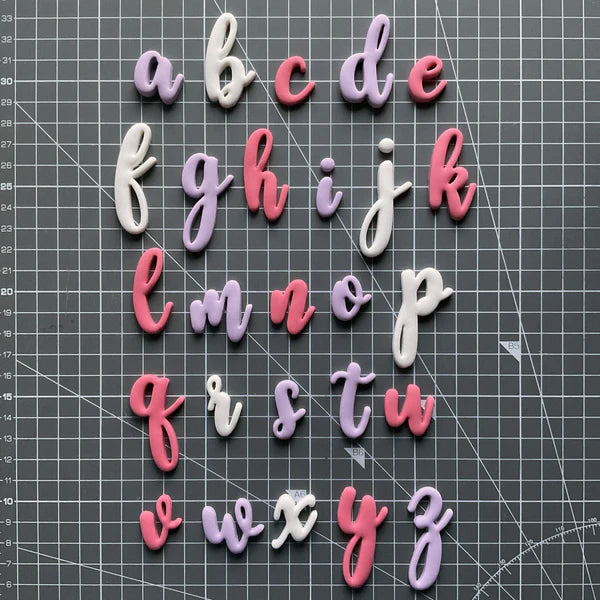 Cursive Alphabet Lowercase Cutters