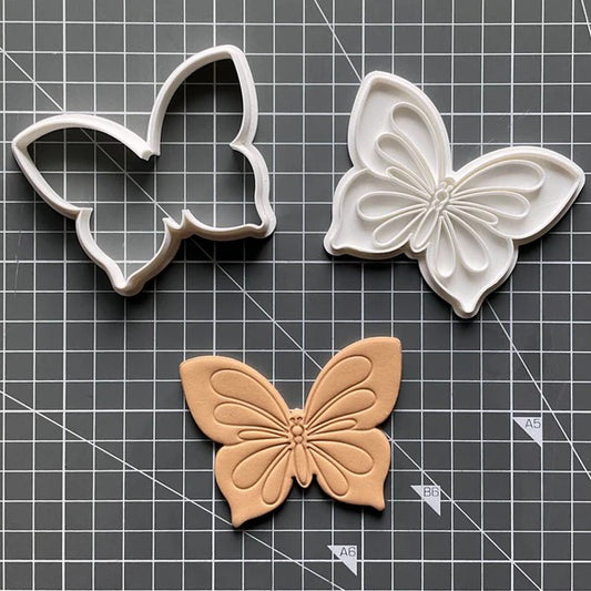 Butterfly V3 Fondant Stamp|Cutter