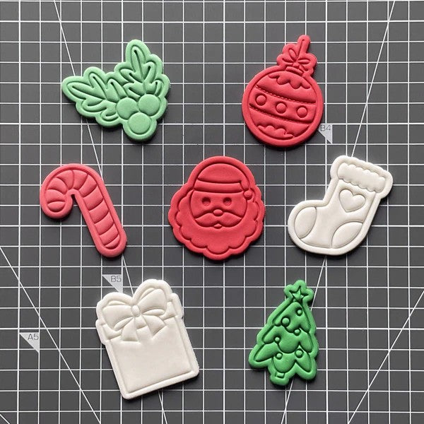 Christmas themed stamps and cutters