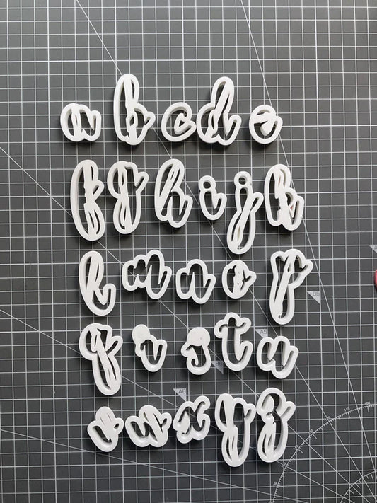 Cursive Alphabet Lowercase Cutters
