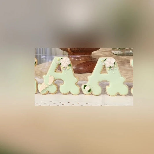 Decorative Alphabet cookie cutters
