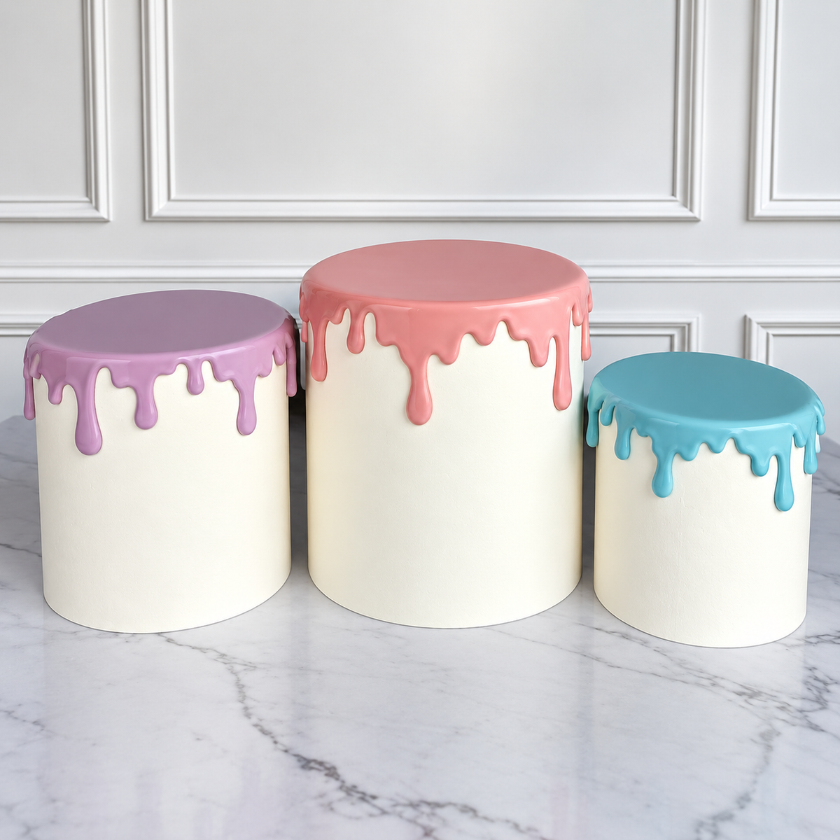 Drips Circle Fondant Cutter