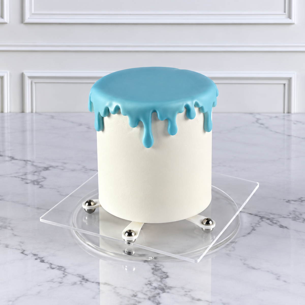 Drips Circle Fondant Cutter