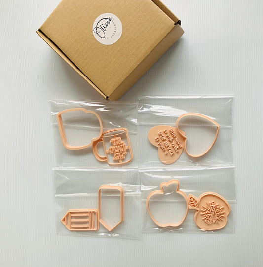 Teacher's Day Cookie Cutter Stamp
