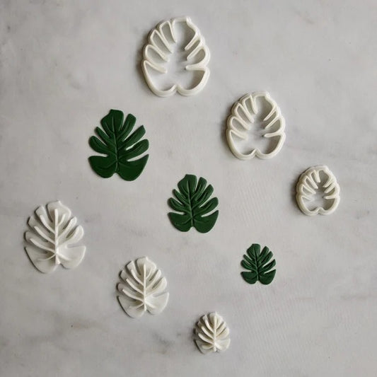 Monstera Leaf v3 Fondant Stamp|Cutter