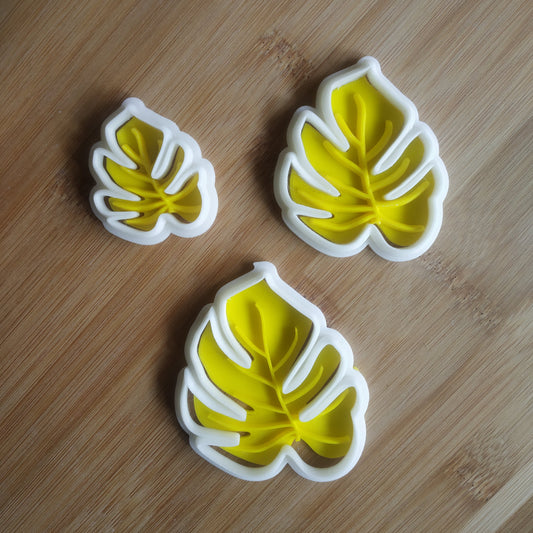 Monstera Leaf v2 Fondant Stamp|Cutter